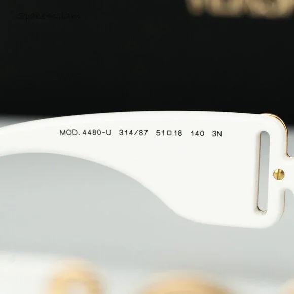 BRAND NEW Versace VE4480U 314/87 White Dark Grey Oval Unisex  display picture 1